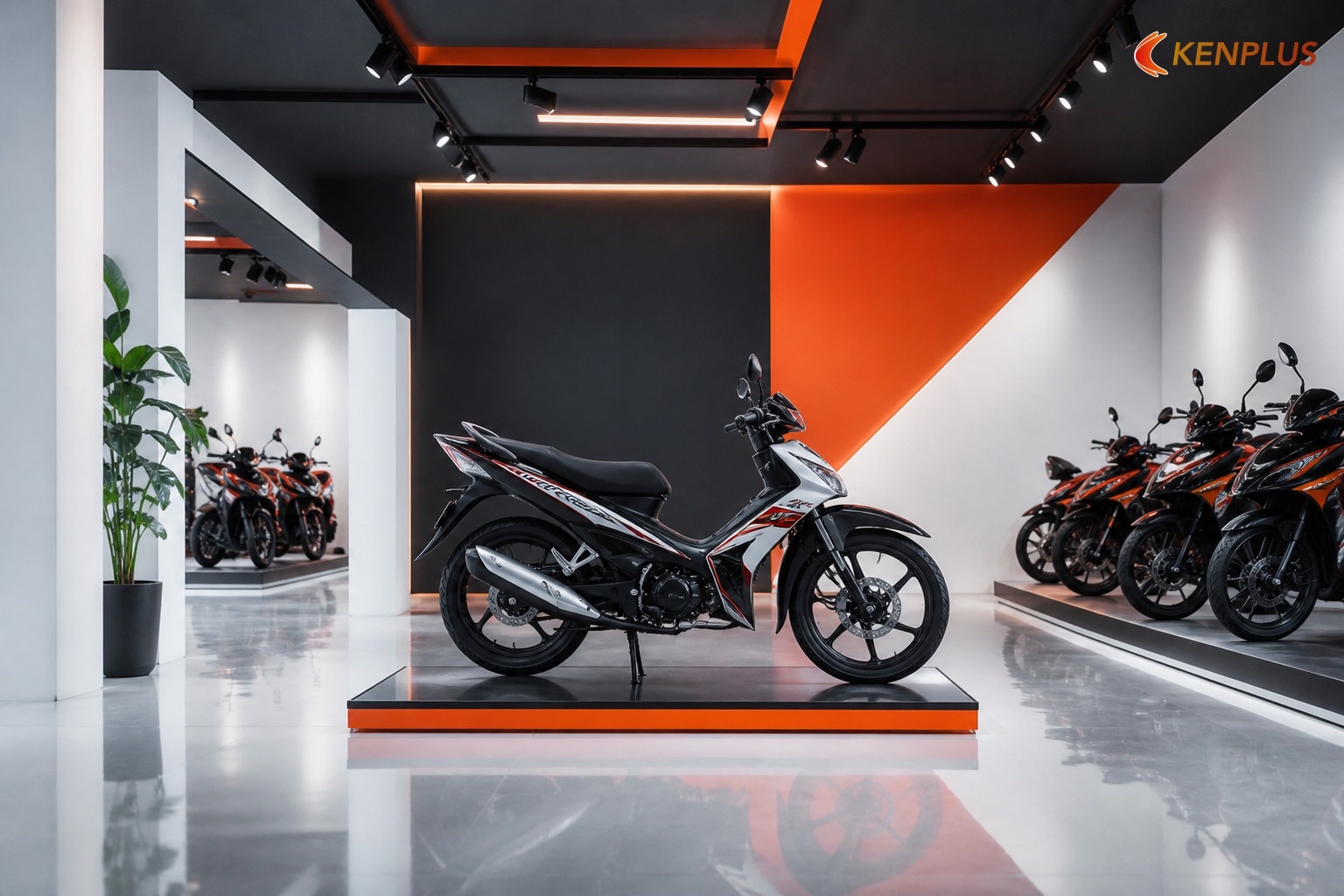 Kinh nghiệm thi công showroom xe máy ít phát sinh