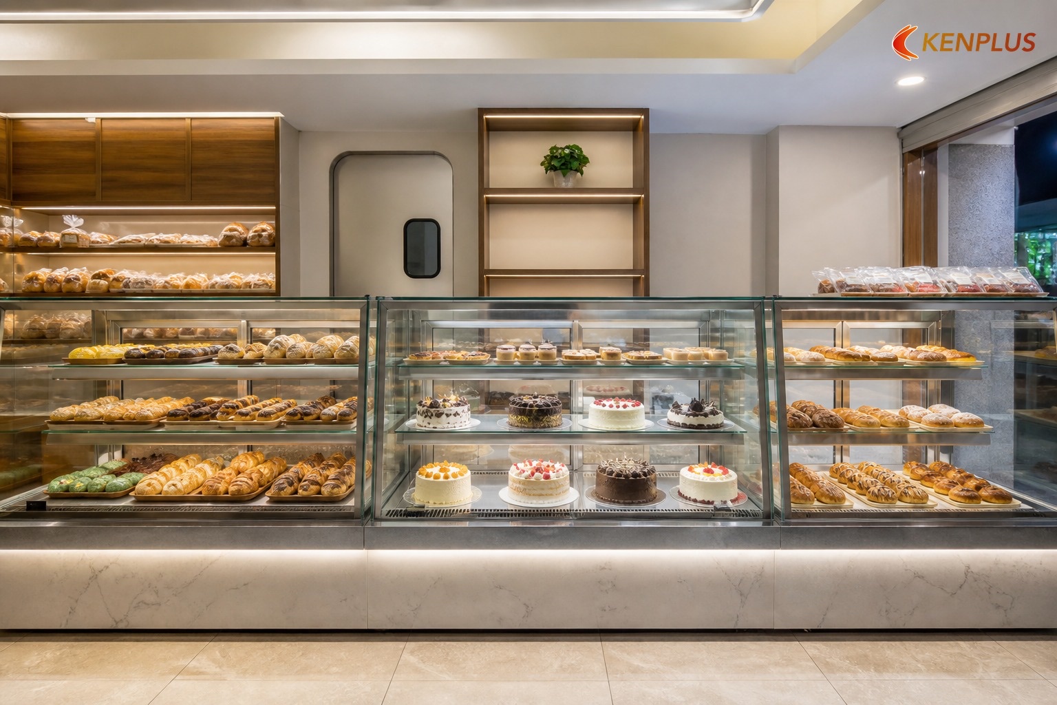 20+ mẫu quầy vitrine tiệm bánh