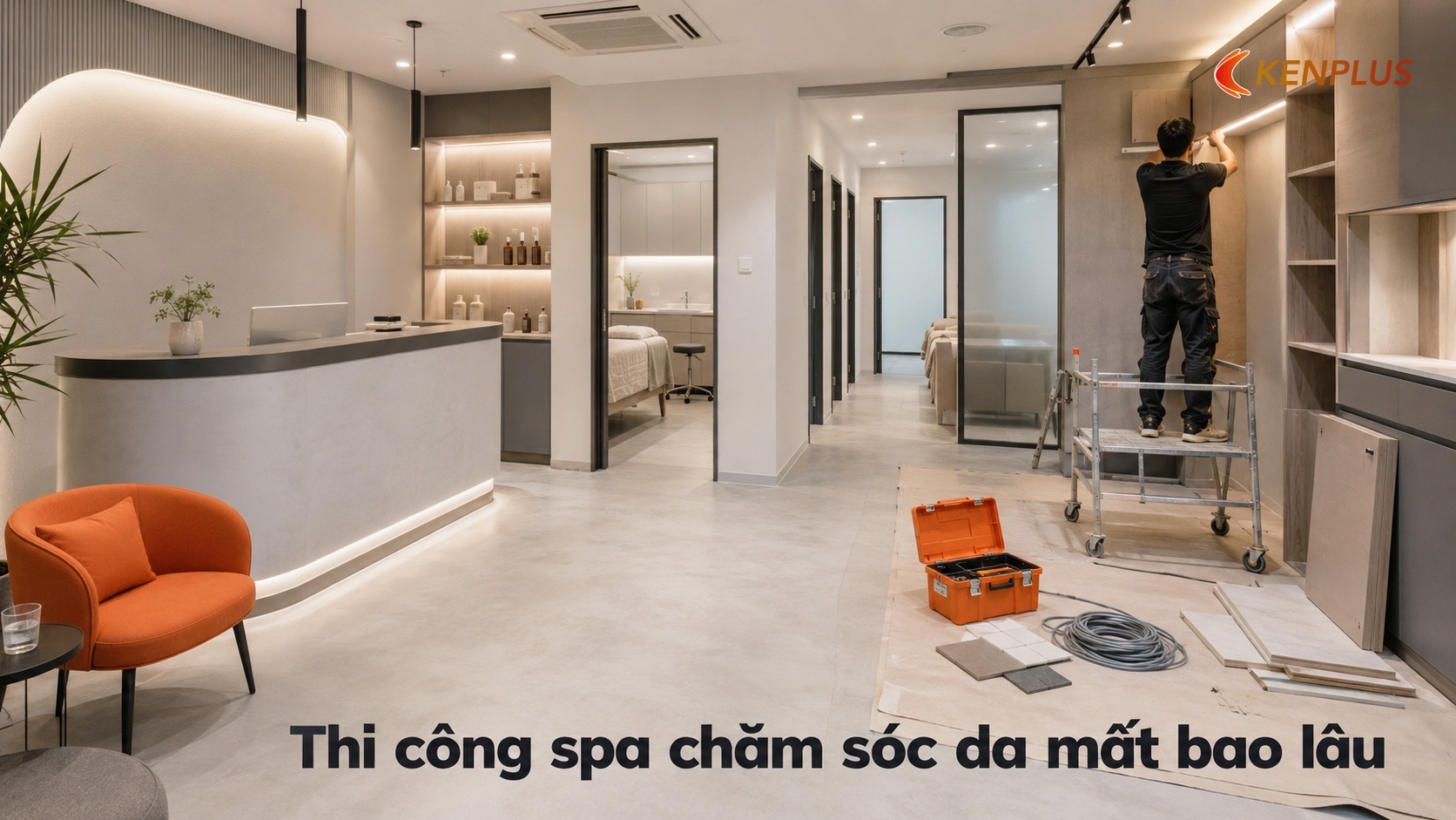 Thi công spa chăm sóc da mất bao lâu