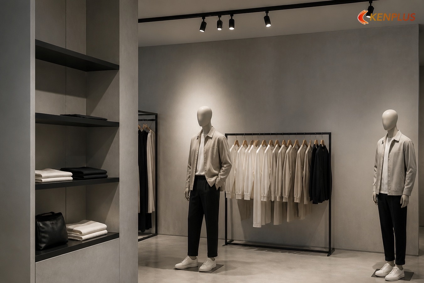 Mẫu 10 — Concept genderless — neutral — 25+ mẫu thiết kế shop thời trang đẹp 2026 Mẫu 10 — Concept genderless — neutral — 25+ mẫu thiết kế shop thời trang đẹp 2026