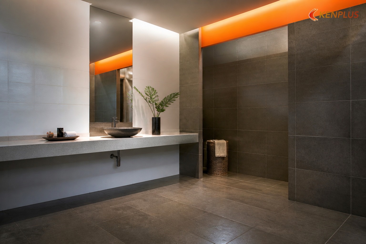 Hành lang dọc và riêng tư — Thiết kế spa trị liệu mặt tiền 3m