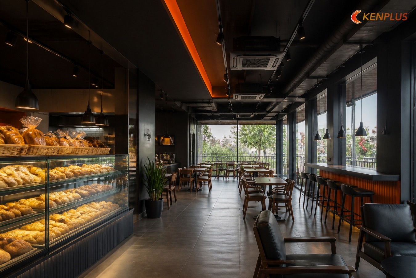 Mục 7 — Hybrid bakery–café seating