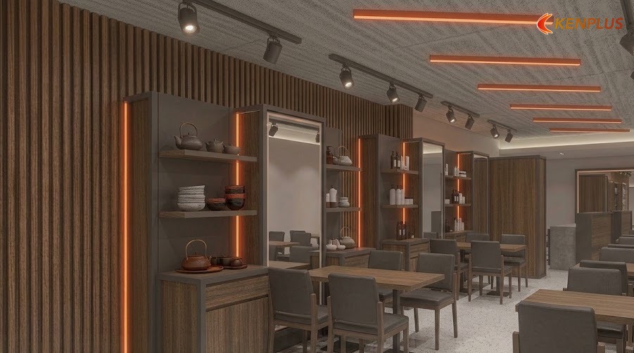 100m² so với hồ sơ nhà hàng KenPlus thực tế — Cách bố trí nhà hàng Việt 100m² hợp lý