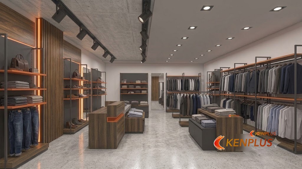 Đèn ray và đèn âm trần — khác nhau ở đâu trên shop nam — Shop thời trang nam: đèn ray hay đèn âm trần Đèn ray và đèn âm trần — khác nhau ở đâu trên shop nam — Shop thời trang nam: đèn ray hay đèn âm trần