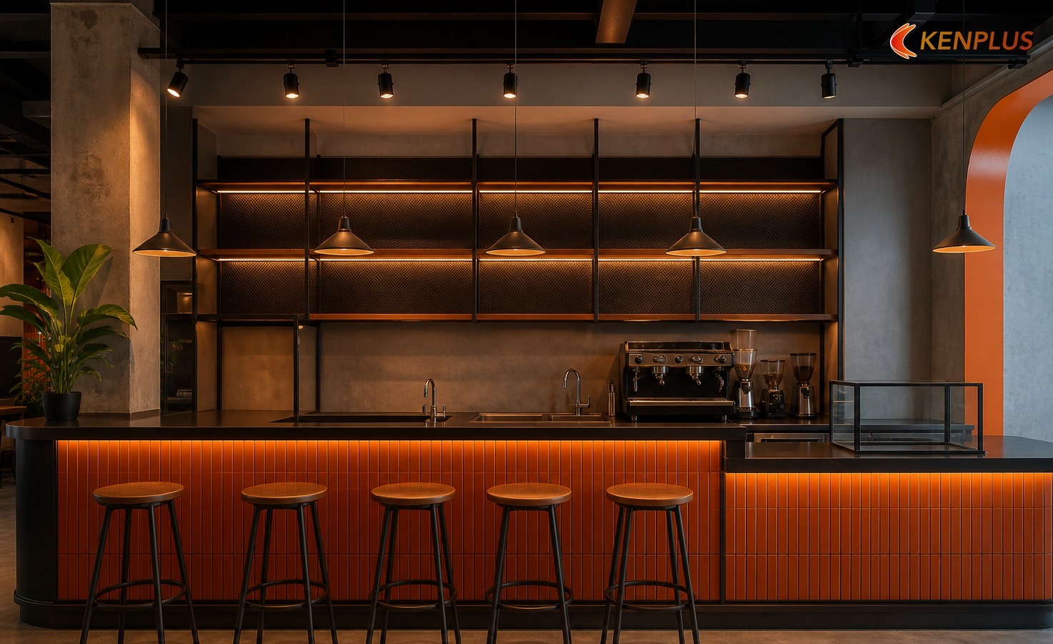 Phân bổ diện tích gợi ý trên 50 m² — Cách bố trí quán cafe nhỏ 50m² hợp lý Phân bổ diện tích gợi ý trên 50 m² — Cách bố trí quán cafe nhỏ 50m² hợp lý