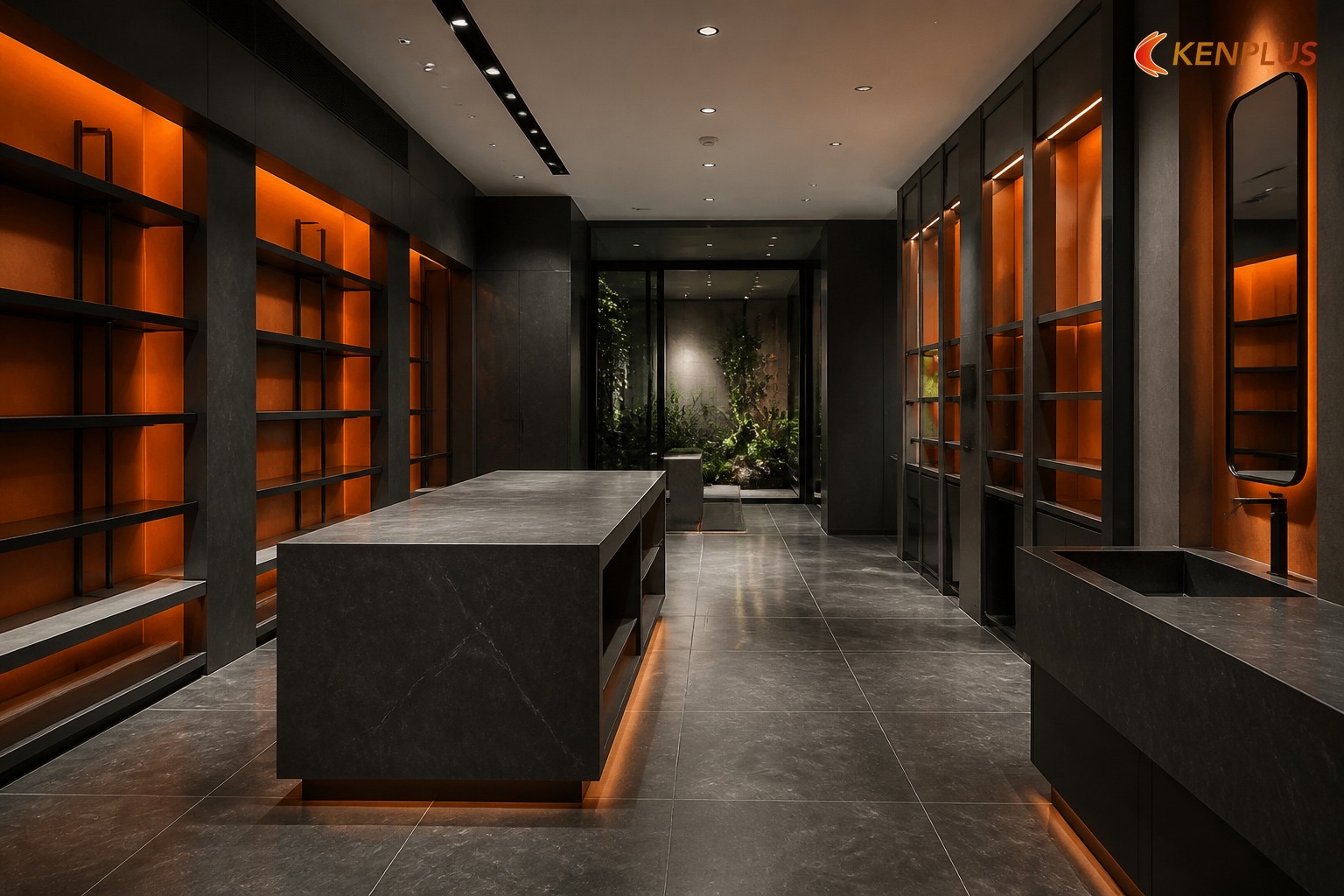 Scale 45m² vs 100–120m² — không copy nguyên layout — Thiết kế shop mỹ phẩm Hàn Quốc tại Hà Nội Scale 45m² vs 100–120m² — không copy nguyên layout — Thiết kế shop mỹ phẩm Hàn Quốc tại Hà Nội