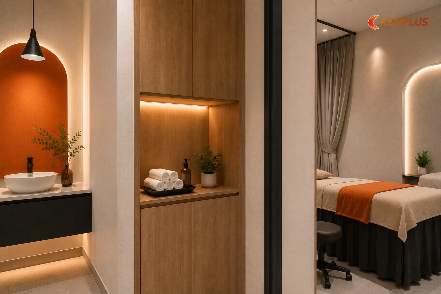 Phân bổ diện tích gợi ý cho spa 50m² — Cách bố trí spa mini 50m² hợp lý Phân bổ diện tích gợi ý cho spa 50m² — Cách bố trí spa mini 50m² hợp lý