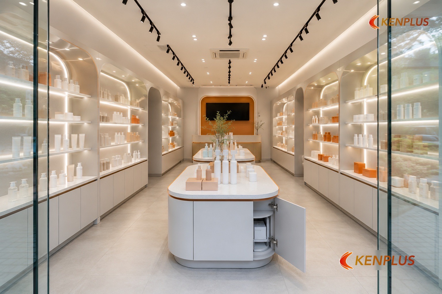 Vì sao thi công shop mỹ phẩm Hàn Quốc khó hơn shop tổng hợp