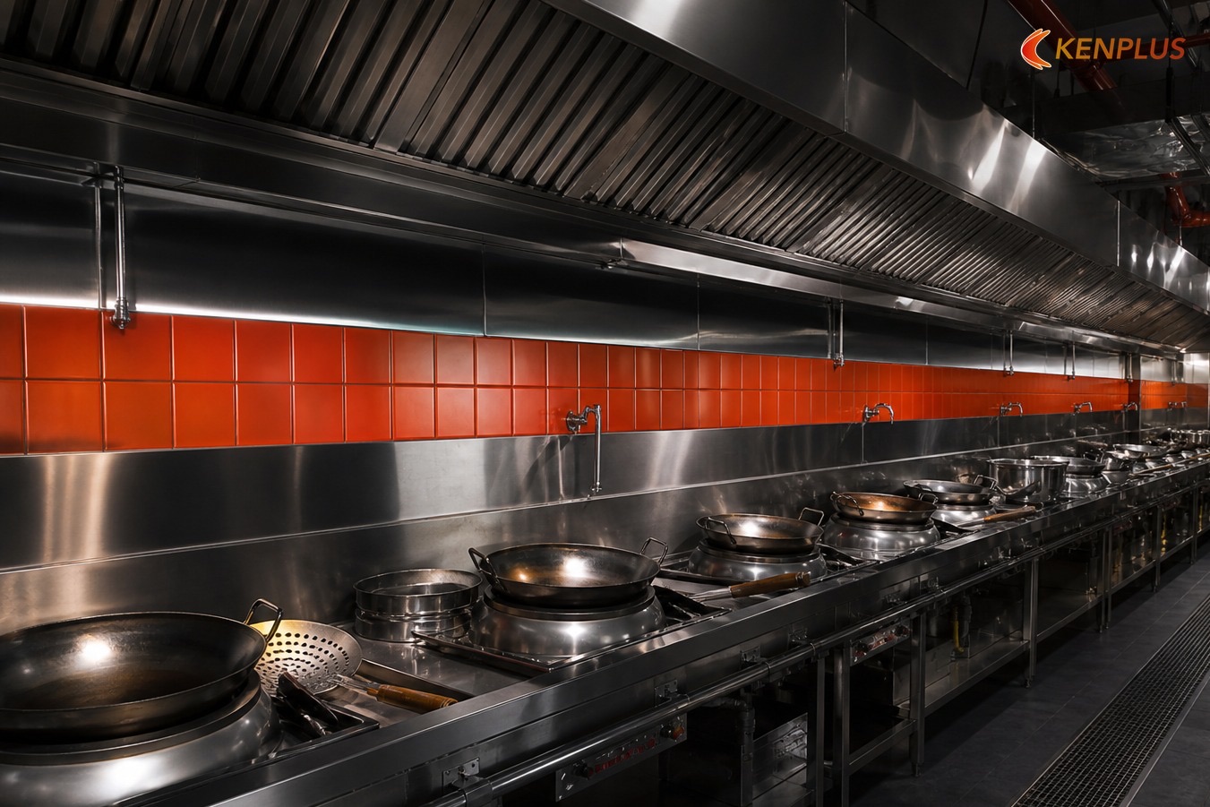 Luồng khách và luồng nhân viên — F&B mặt tiền 3 m Hà Nội — khung layout Luồng khách và luồng nhân viên — F&B mặt tiền 3 m Hà Nội — khung layout