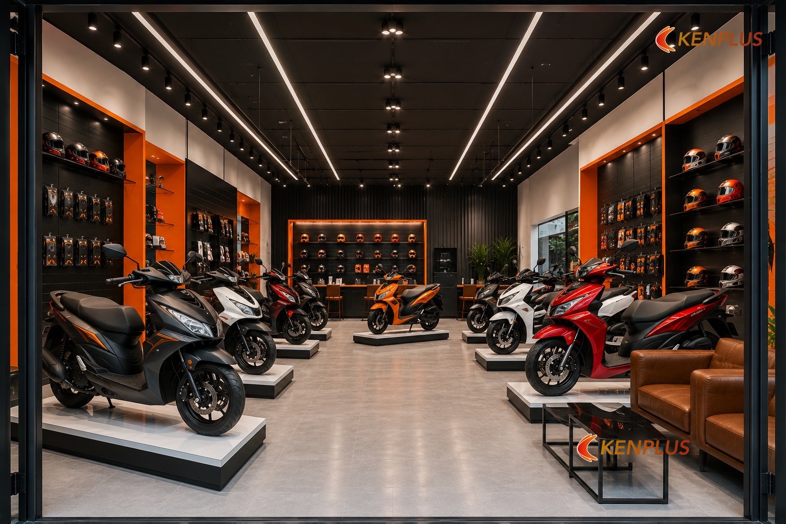 Vì sao không chép nguyên vật liệu showroom khác sang showroom xe máy