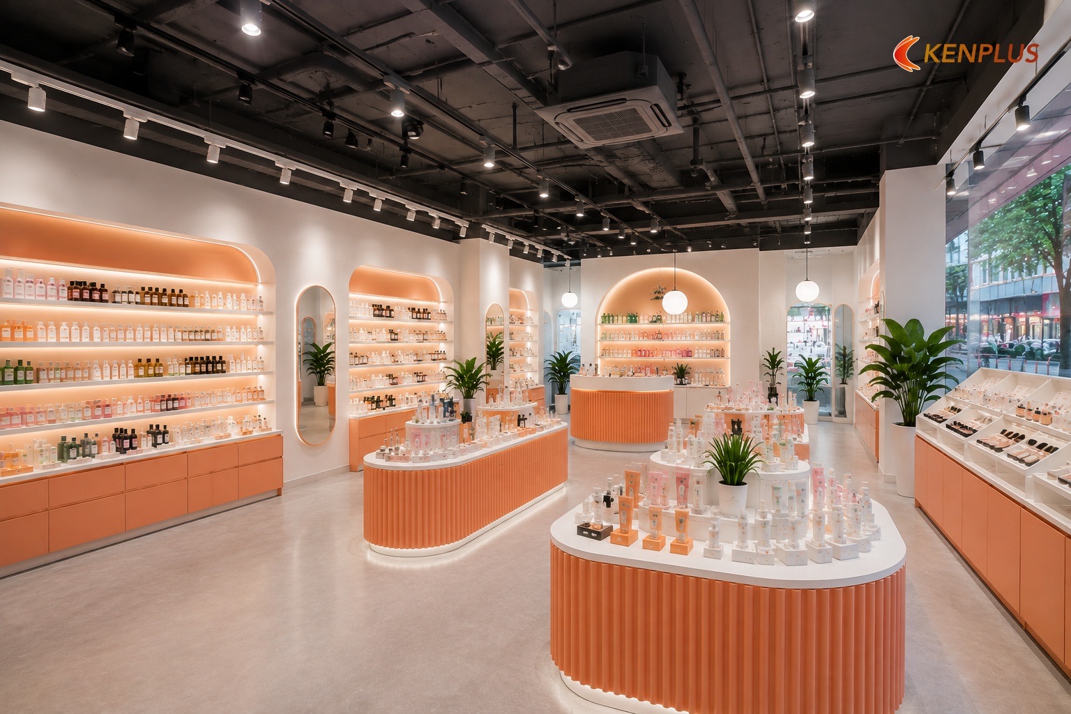Trần mở — ưu và nhược trong K-beauty — Shop mỹ phẩm Hàn Quốc: trần mở hay trần thạch cao Trần mở — ưu và nhược trong K-beauty — Shop mỹ phẩm Hàn Quốc: trần mở hay trần thạch cao