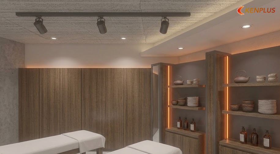 Đèn âm trần (downlight) — ưu điểm spa chăm sóc da — Spa chăm sóc da: đèn ray hay đèn âm trần Đèn âm trần (downlight) — ưu điểm spa chăm sóc da — Spa chăm sóc da: đèn ray hay đèn âm trần