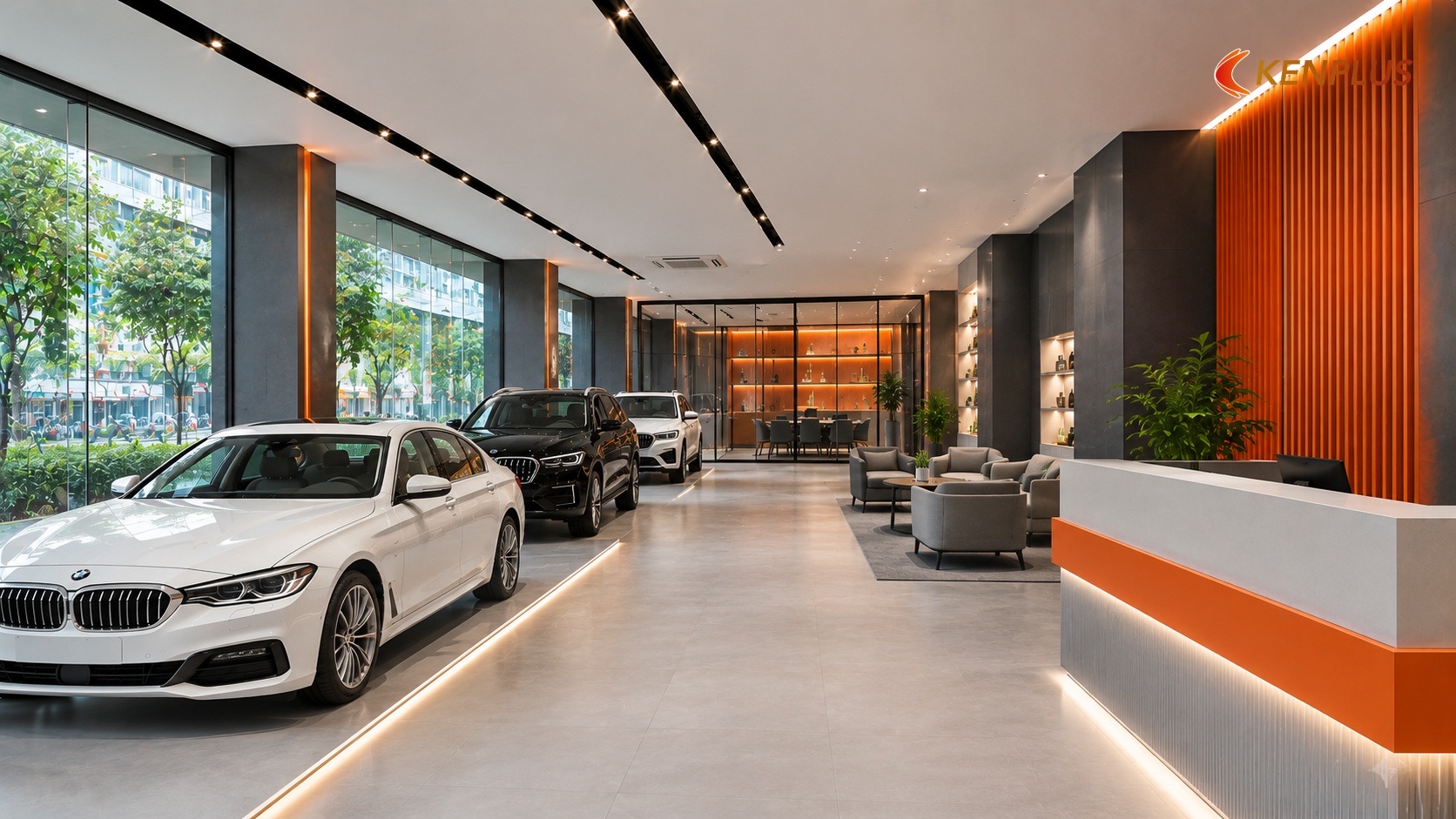 Sơ đồ hành trình khách showroom ô tô — Thiết kế showroom ô tô tại Hà Nội