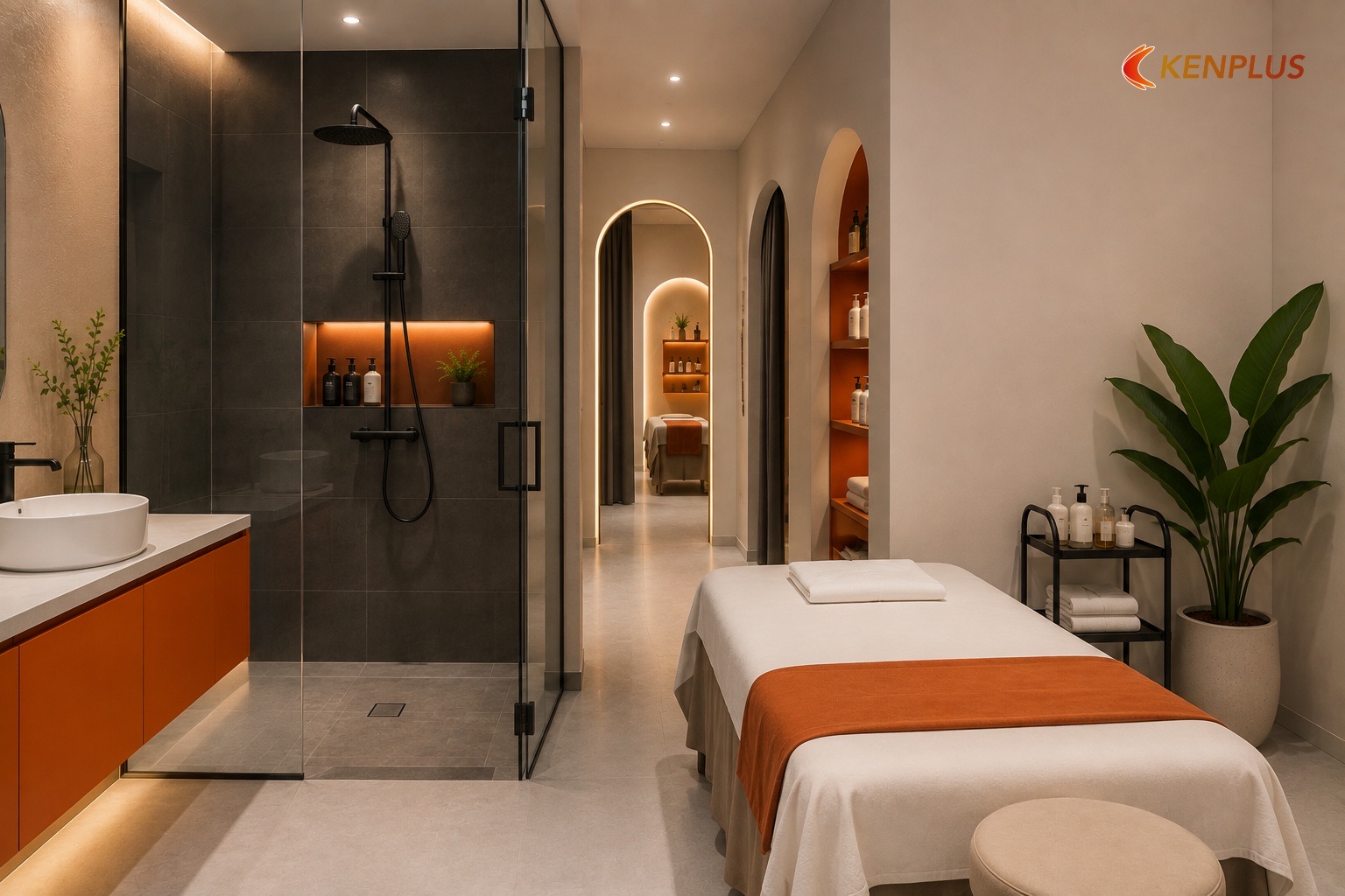 Sai lầm 1 — Bỏ qua hoặc làm sơ sài chống thấm khu ướt — 7 sai lầm khi thiết kế spa mini Sai lầm 1 — Bỏ qua hoặc làm sơ sài chống thấm khu ướt — 7 sai lầm khi thiết kế spa mini