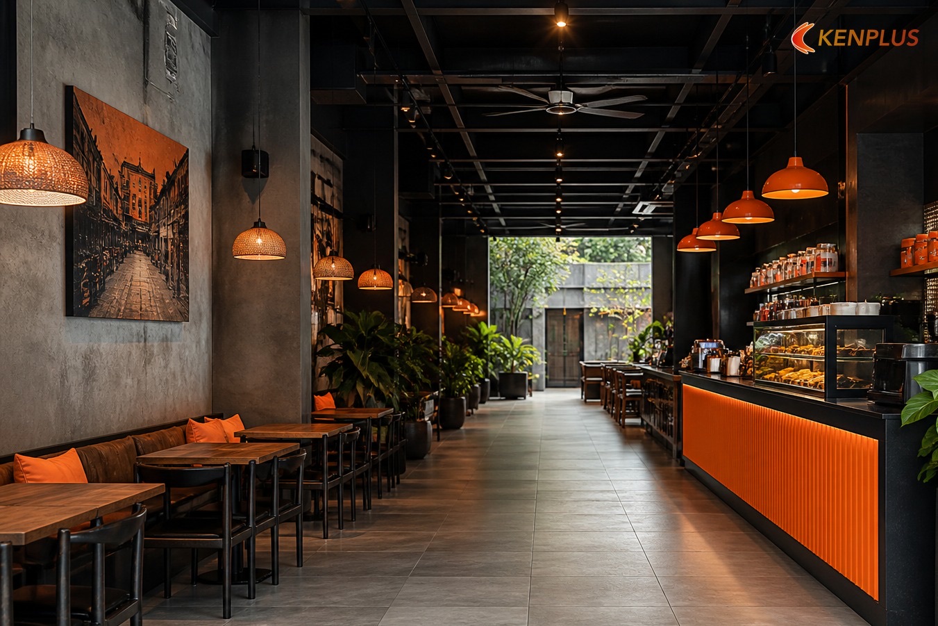Luồng khách và luồng nhân viên — Layout giảm hàng chờ Gen Z order app Luồng khách và luồng nhân viên — Layout giảm hàng chờ Gen Z order app