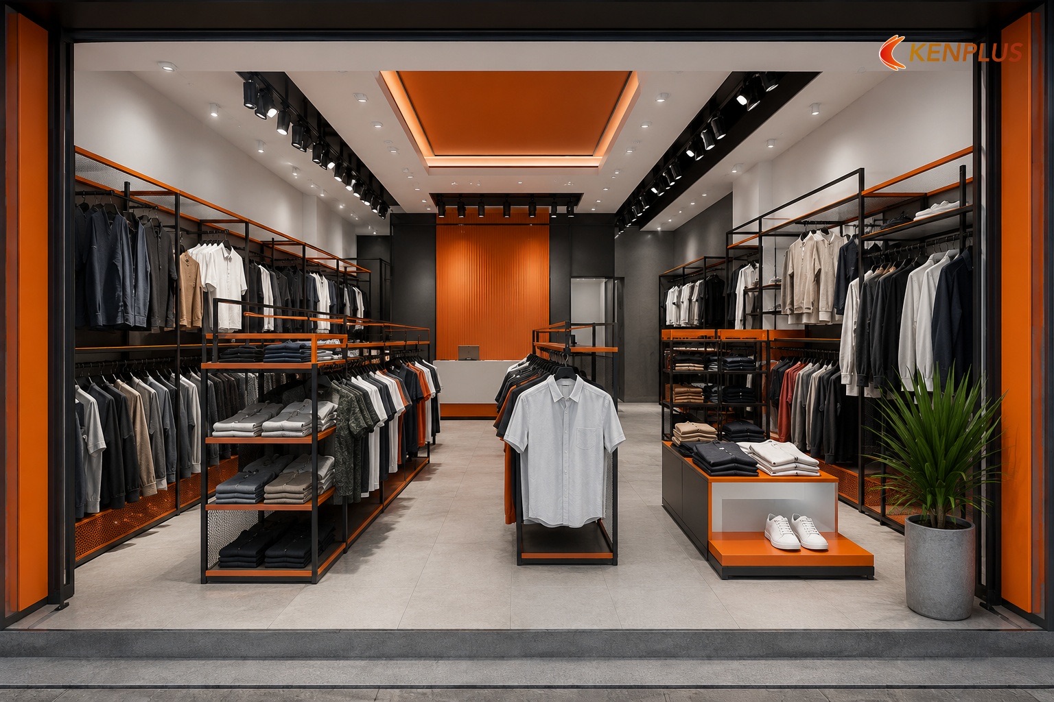 Tải cháy vải vóc và hàng treo — shop thời trang nam — Yêu cầu PCCC khi mở shop thời trang nam