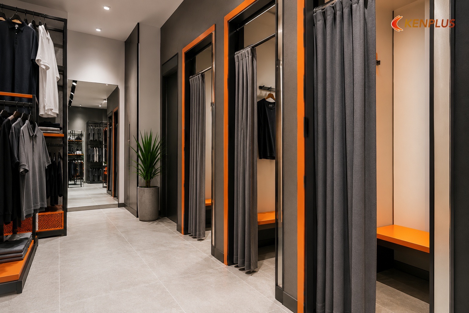 Phòng thử đồ không chắn lối thoát — Yêu cầu PCCC khi mở shop thời trang nam
