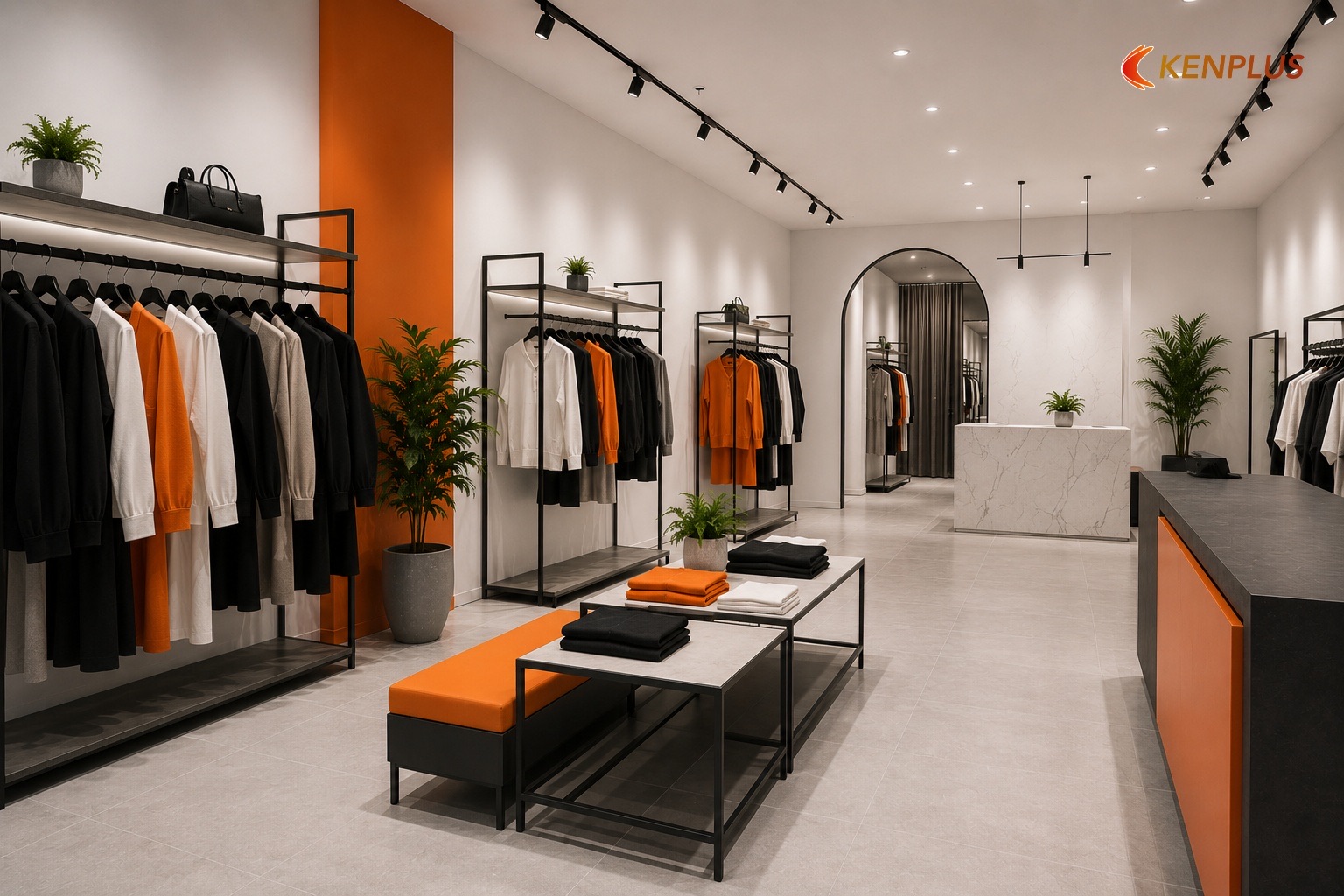 Bố cục 50 mét vuông — Thiết kế shop thời trang 50m2 hết bao nhiêu tiền Bố cục 50 mét vuông — Thiết kế shop thời trang 50m2 hết bao nhiêu tiền