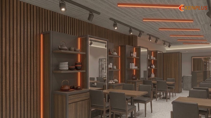 Phân vùng sơ bộ nhà hàng Việt 100m² (framework) — Cách bố trí nhà hàng Việt 100m² hợp lý