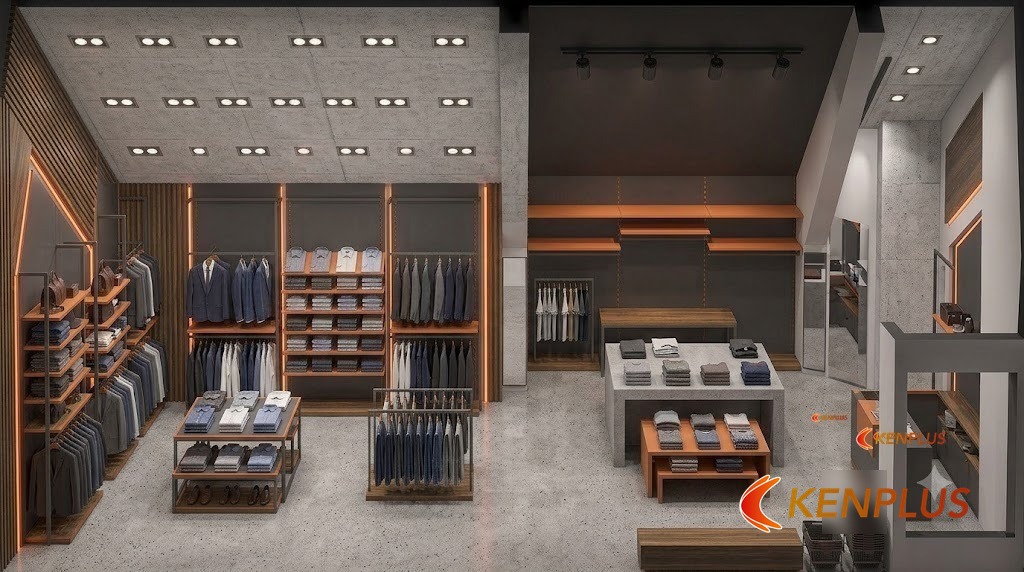 Zone nào nên ưu tiên đèn âm trần — Shop thời trang nam: đèn ray hay đèn âm trần Zone nào nên ưu tiên đèn âm trần — Shop thời trang nam: đèn ray hay đèn âm trần