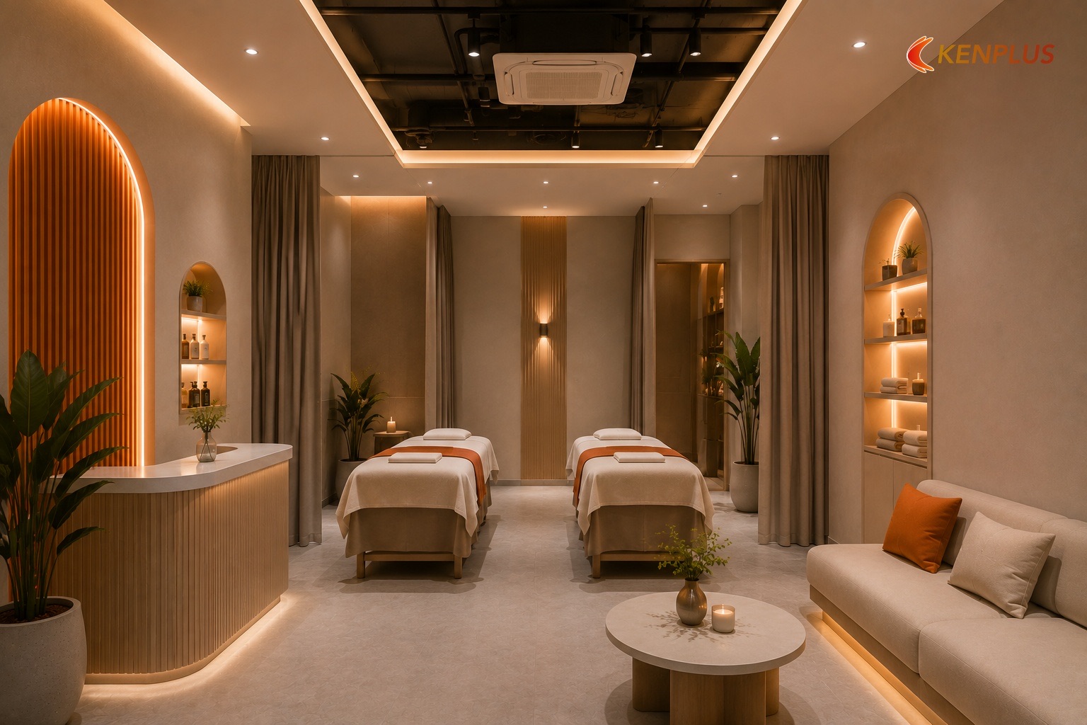 Trần trong spa mini ảnh hưởng trải nghiệm thế nào — Spa mini: trần mở hay trần thạch cao Trần trong spa mini ảnh hưởng trải nghiệm thế nào — Spa mini: trần mở hay trần thạch cao