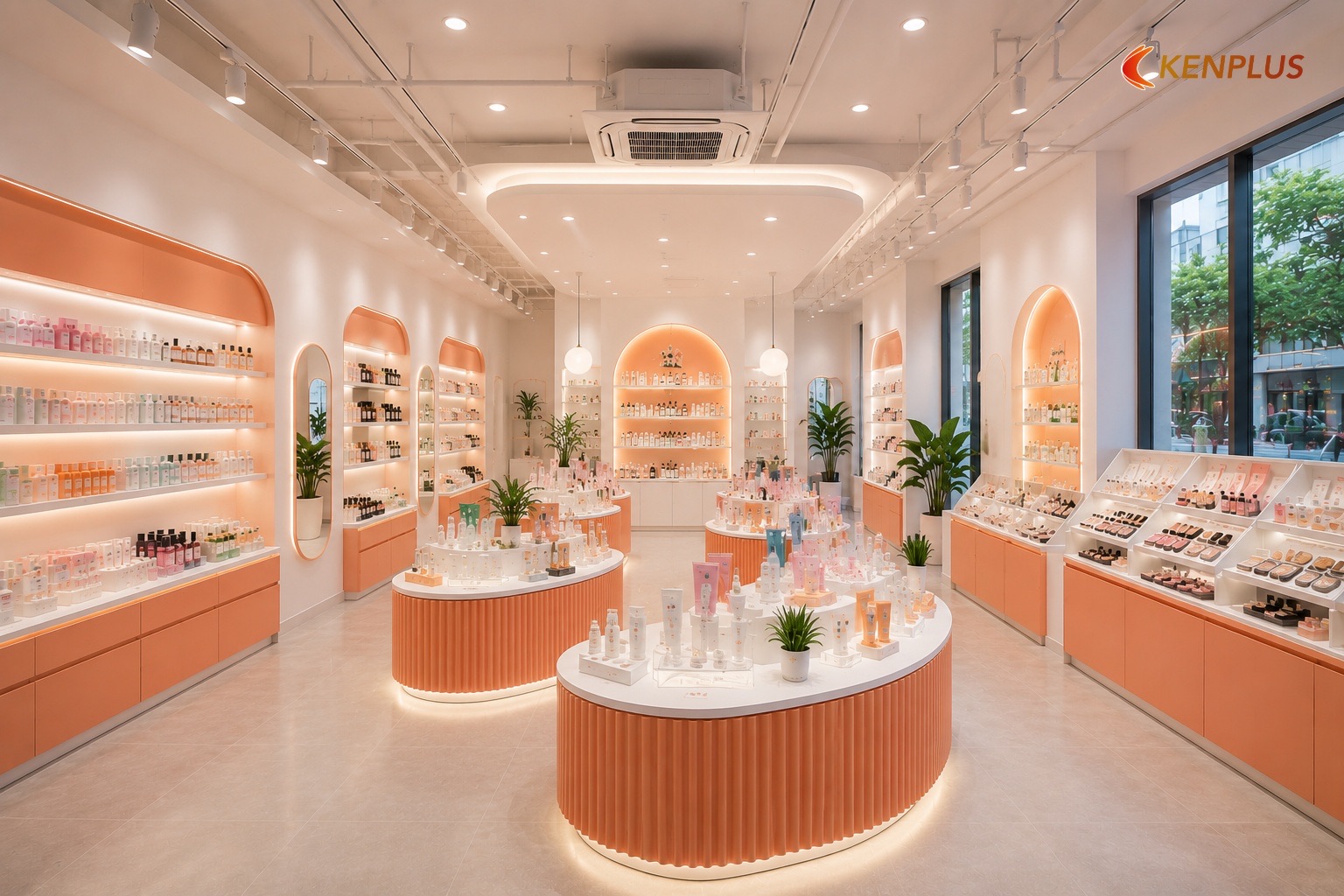 Trần ảnh hưởng shop K-beauty thế nào — Shop mỹ phẩm Hàn Quốc: trần mở hay trần thạch cao Trần ảnh hưởng shop K-beauty thế nào — Shop mỹ phẩm Hàn Quốc: trần mở hay trần thạch cao