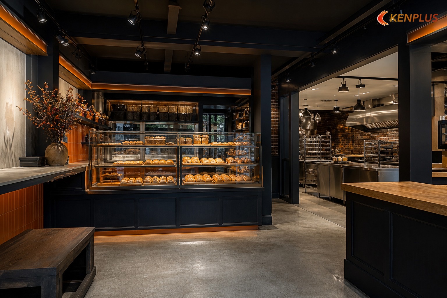 Checklist bàn giao — Layout vitrine + bếp 40–80 m² Checklist bàn giao — Layout vitrine + bếp 40–80 m²
