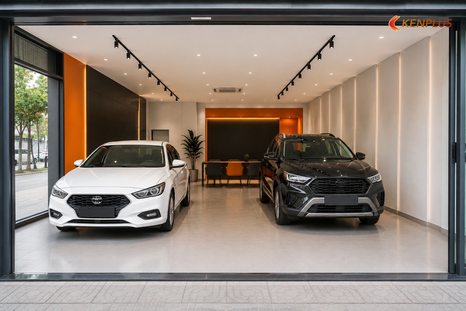 80m² showroom ô tô chứa được bao nhiêu xe? — Cách bố trí showroom ô tô 80m² hợp lý 80m² showroom ô tô chứa được bao nhiêu xe? — Cách bố trí showroom ô tô 80m² hợp lý