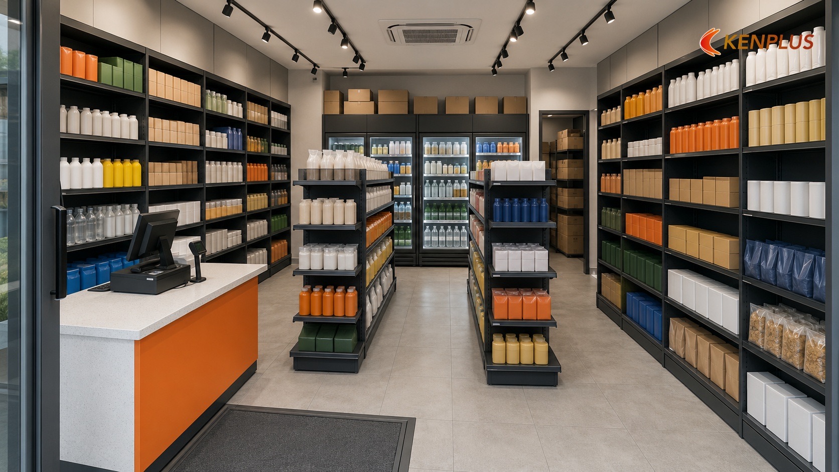 Vì sao 50 m² nhỏ hơn mốc CT tiện lợi KenPlus — Chi phí thi công siêu thị mini 50m² Vì sao 50 m² nhỏ hơn mốc CT tiện lợi KenPlus — Chi phí thi công siêu thị mini 50m²