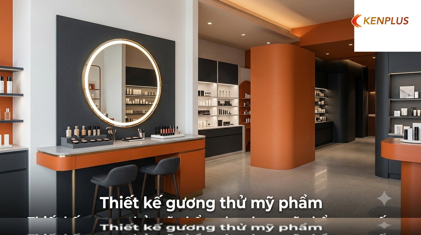 Vì sao trạm gương thử quyết định cảm nhận cao cấp của shop — Thiết kế gương thử mỹ phẩm cho shop mỹ phẩm cao cấp Vì sao trạm gương thử quyết định cảm nhận cao cấp của shop — Thiết kế gương thử mỹ phẩm cho shop mỹ phẩm cao cấp