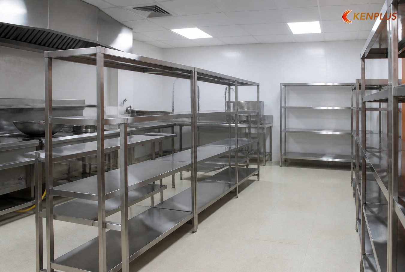 Vùng bếp nóng — vì sao 304 là mặc định — Inox 304 hay inox 201 cho nhà hàng Việt Vùng bếp nóng — vì sao 304 là mặc định — Inox 304 hay inox 201 cho nhà hàng Việt