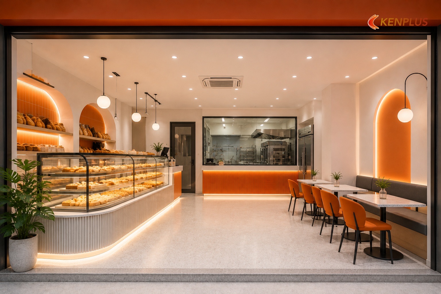 Chia mặt bằng: bán bao nhiêu, làm bao nhiêu — Chi phí thiết kế thi công tiệm bánh Chia mặt bằng: bán bao nhiêu, làm bao nhiêu — Chi phí thiết kế thi công tiệm bánh