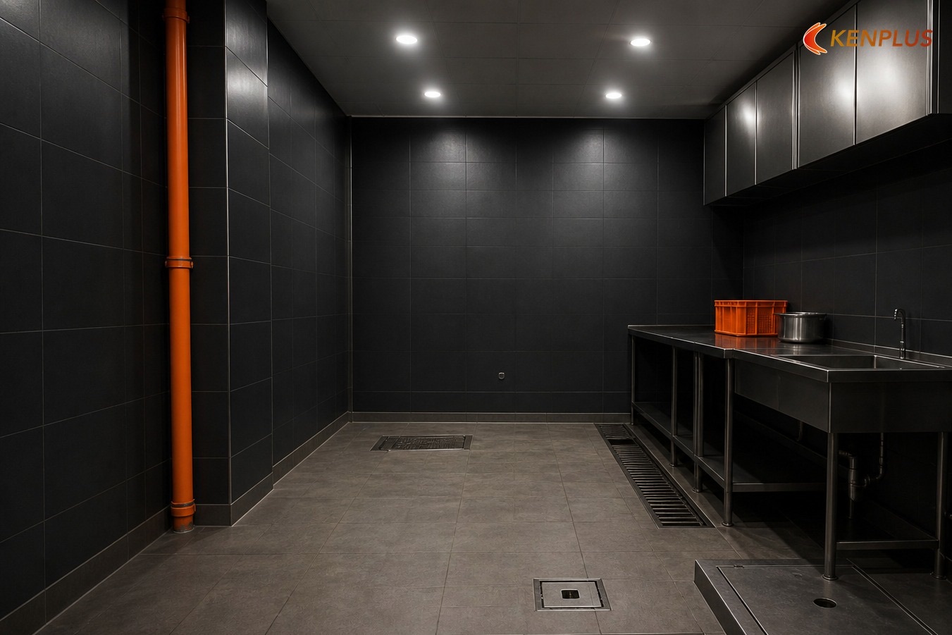 Nước — RO, nóng, thoát — Hood & khí thải bếp giao hàng Nước — RO, nóng, thoát — Hood & khí thải bếp giao hàng
