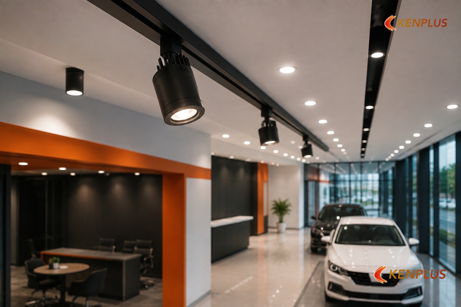 Bảng chiếu sáng theo khu vực showroom