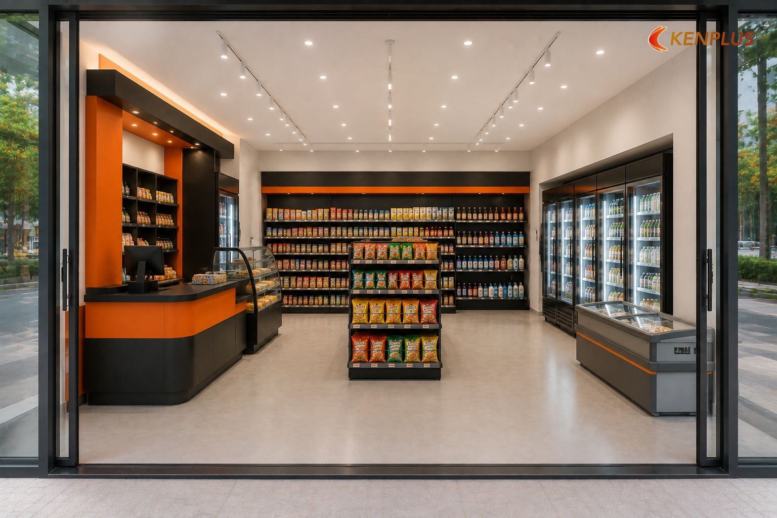 Nguyên tắc bố trí minimart 50m² trước khi vẽ kệ — Cách bố trí cửa hàng tiện lợi mini 50m² hợp lý Nguyên tắc bố trí minimart 50m² trước khi vẽ kệ — Cách bố trí cửa hàng tiện lợi mini 50m² hợp lý