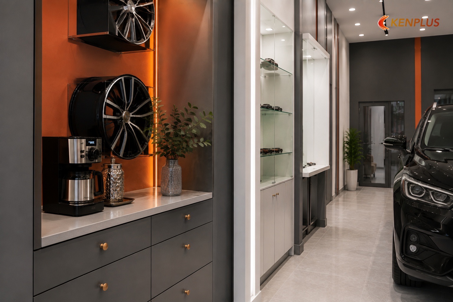 Chi phí thi công: 3 tới 5,5 triệu mỗi mét vuông — Chi phí thiết kế showroom ô tô 50m² bao nhiêu