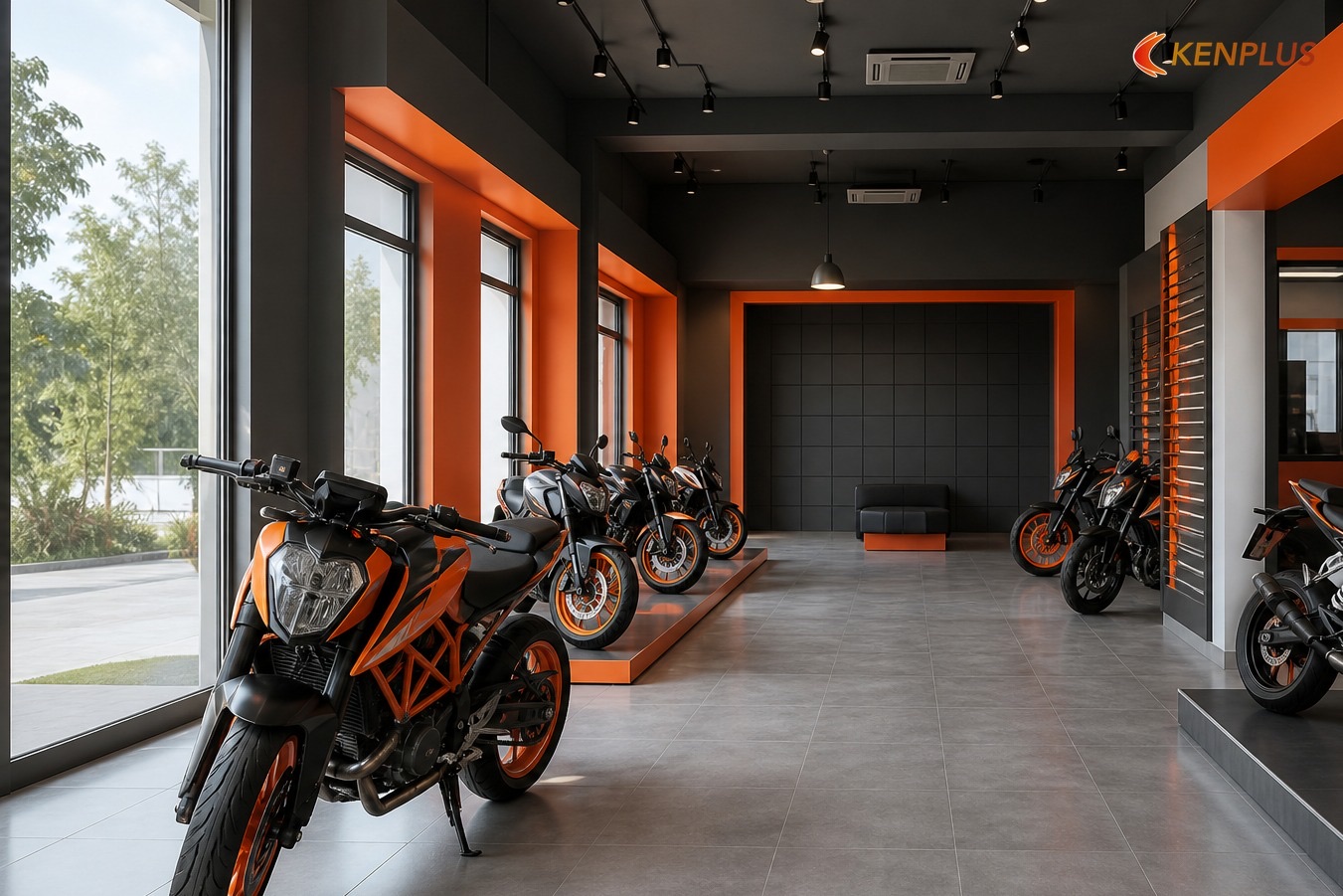 Vì sao checklist showroom xe khác checklist shop bán lẻ — Checklist chọn đơn vị thi công showroom xe máy