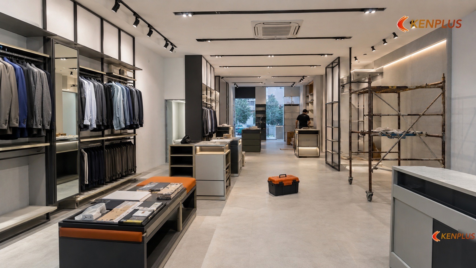 Tổng quan thời gian thi công shop thời trang nam