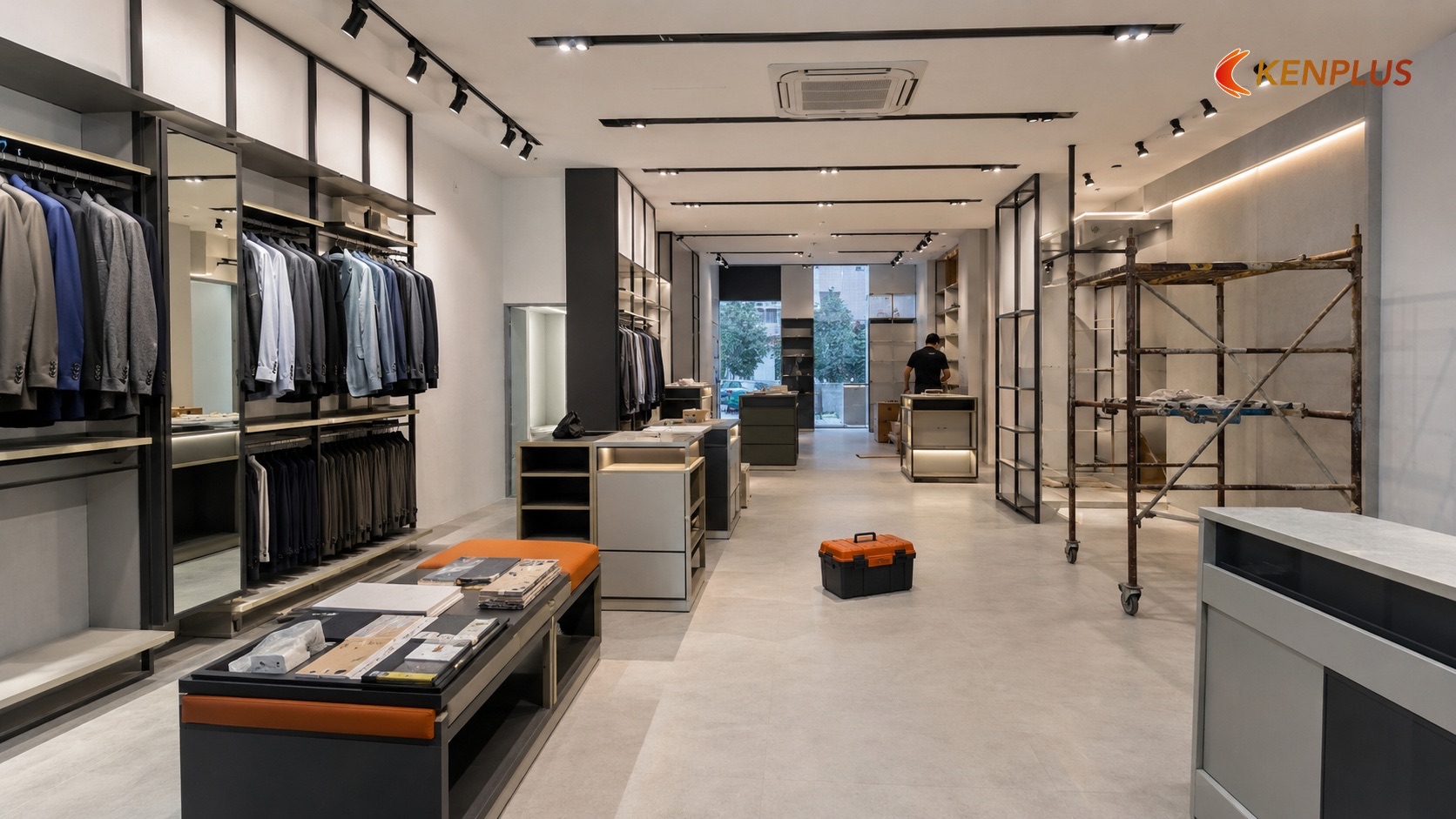 Tổng quan thời gian thi công shop thời trang nam — Thi công shop thời trang nam mất bao lâu Tổng quan thời gian thi công shop thời trang nam — Thi công shop thời trang nam mất bao lâu