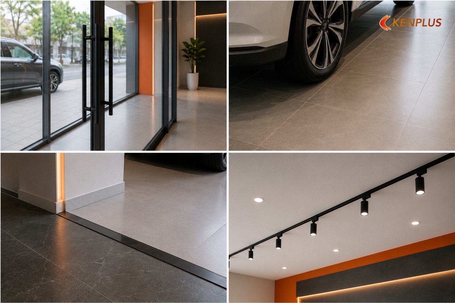Bảng kích thước kỹ thuật gợi ý (cửa, quay, sàn, ánh sáng) — Cách bố trí showroom ô tô 80m² hợp lý Bảng kích thước kỹ thuật gợi ý (cửa, quay, sàn, ánh sáng) — Cách bố trí showroom ô tô 80m² hợp lý