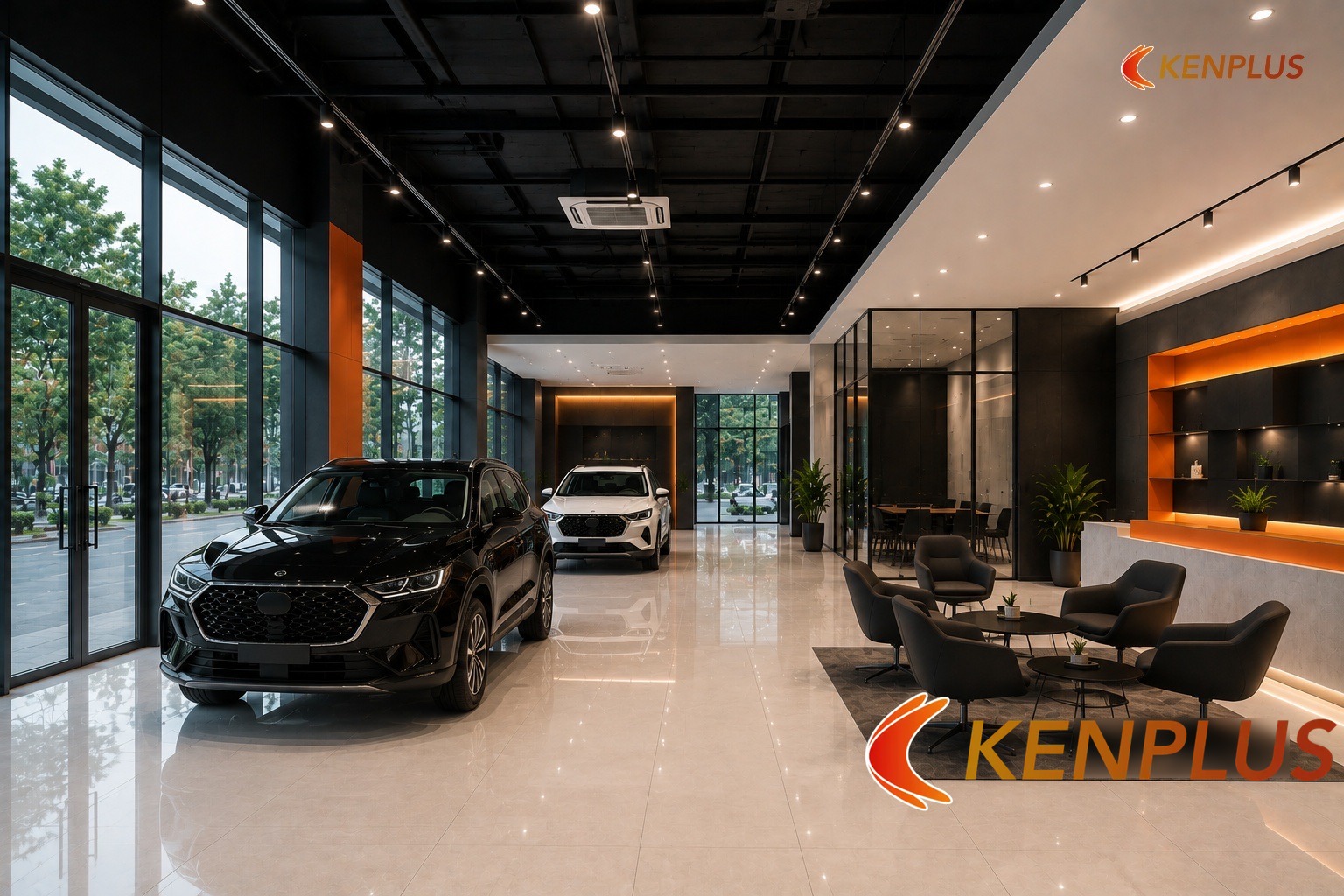 Trần showroom ô tô ảnh hưởng trải nghiệm và vận hành thế nào — Showroom ô tô: trần mở hay trần thạch cao Trần showroom ô tô ảnh hưởng trải nghiệm và vận hành thế nào — Showroom ô tô: trần mở hay trần thạch cao