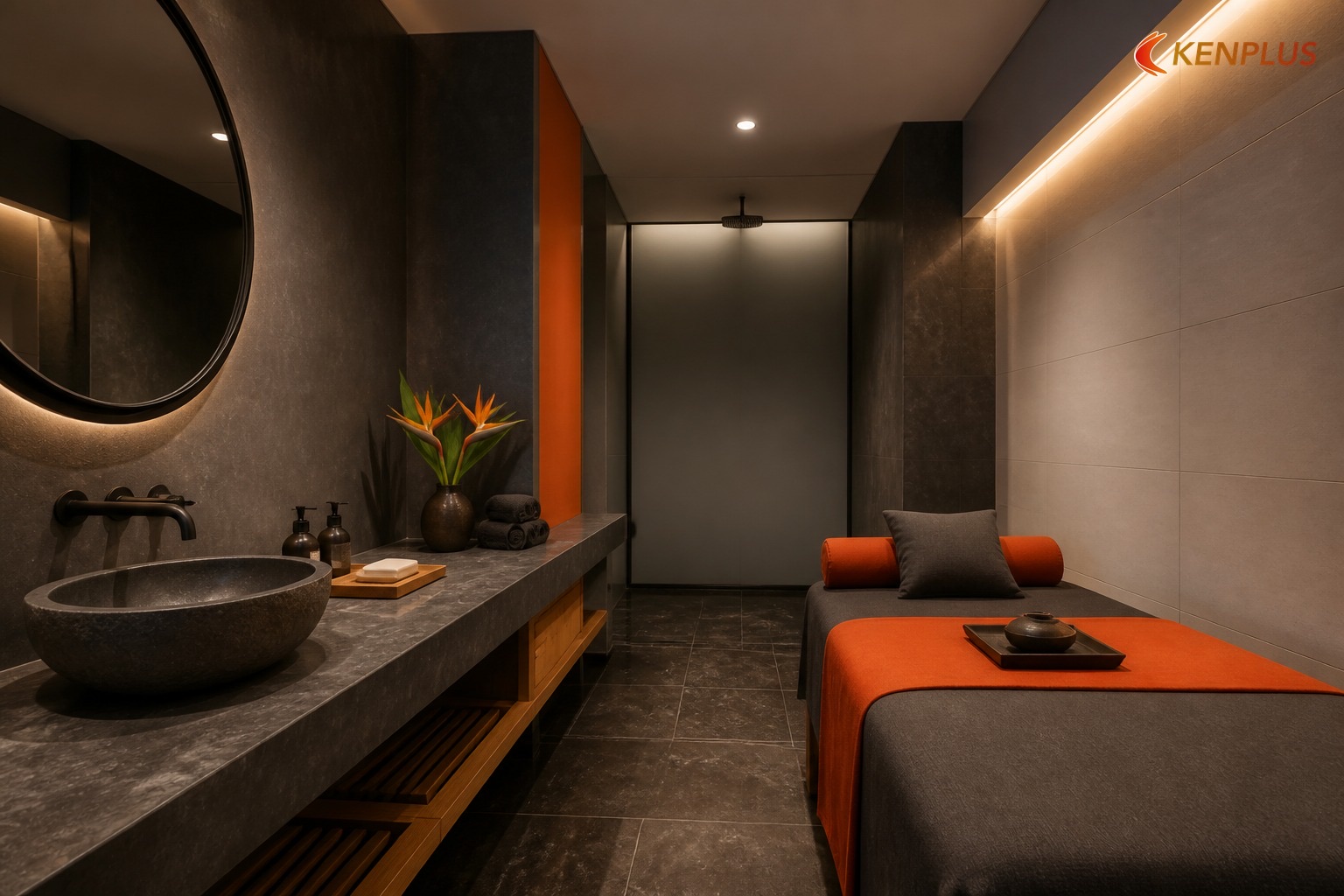Bảng kích thước phòng treatment — spa trị liệu — Mẫu spa trị liệu hiện đại cho mặt bằng nhỏ Bảng kích thước phòng treatment — spa trị liệu — Mẫu spa trị liệu hiện đại cho mặt bằng nhỏ