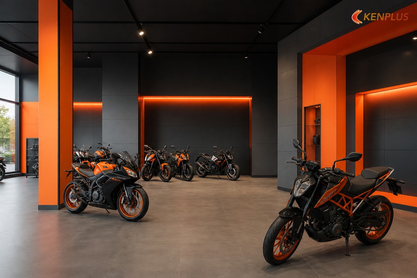 Thoát hiểm và biển báo — Yêu cầu PCCC khi mở showroom xe máy Thoát hiểm và biển báo — Yêu cầu PCCC khi mở showroom xe máy