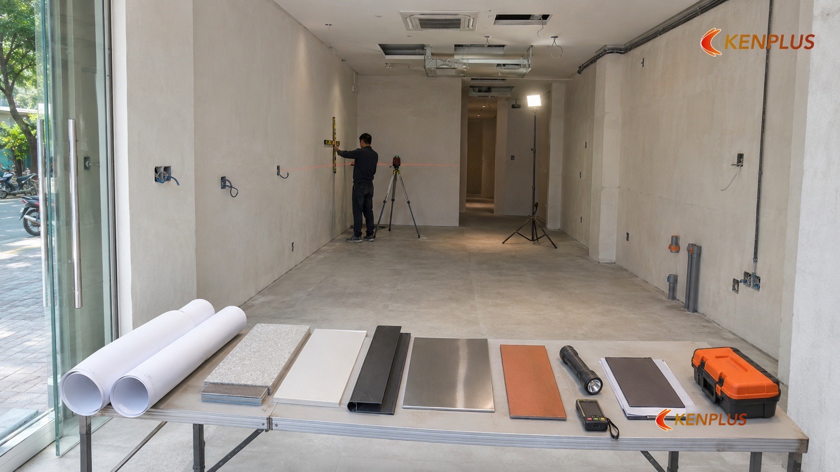 Chuẩn bị trước thi công — khảo sát và bản vẽ